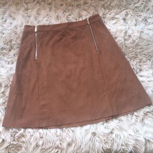 1. State Vegan Suede Mini Skirt